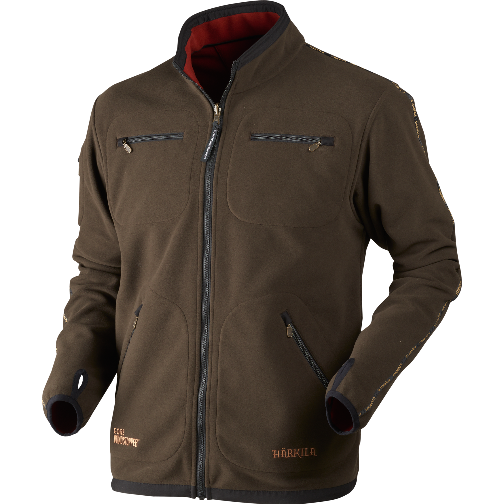 Härkila Kamko Fleecejacke Burnt Orange/ Shadow Brown