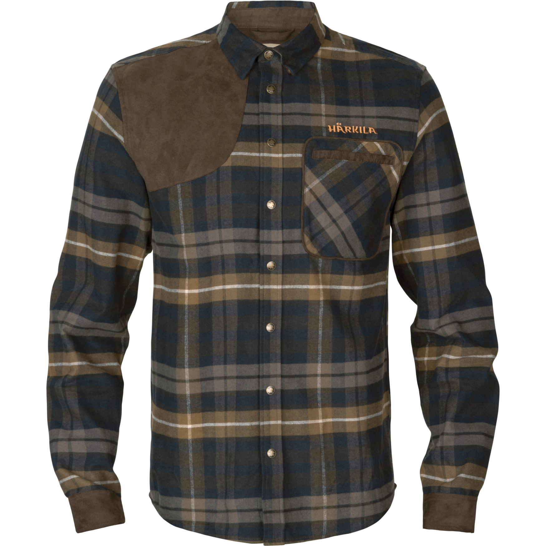 Härkila Hemd Jarne in Dark Olive