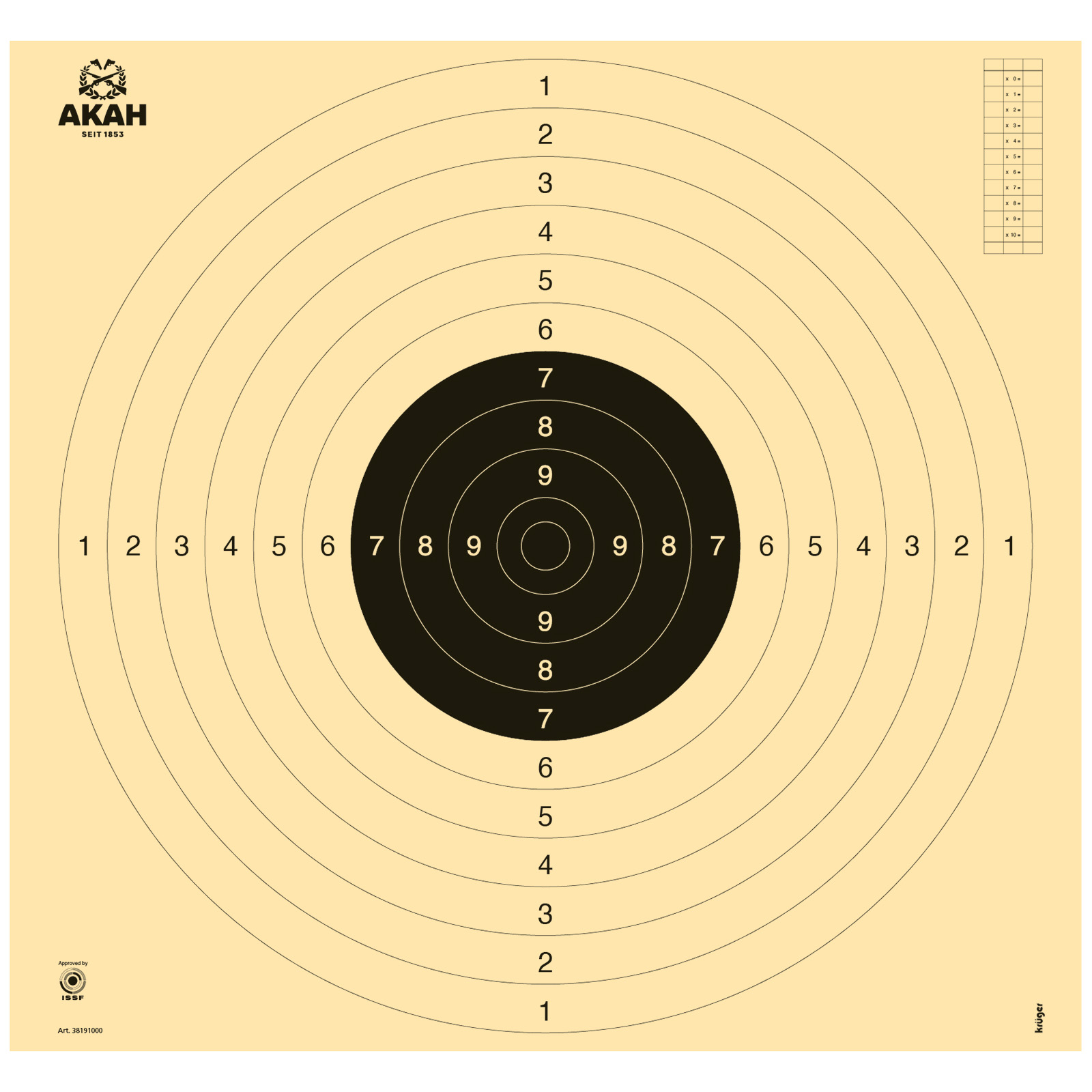 Ring-Scheibe 55x55cm mit Einsteckschlitzen