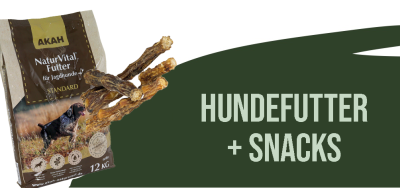 Hundefutter + Snacks
